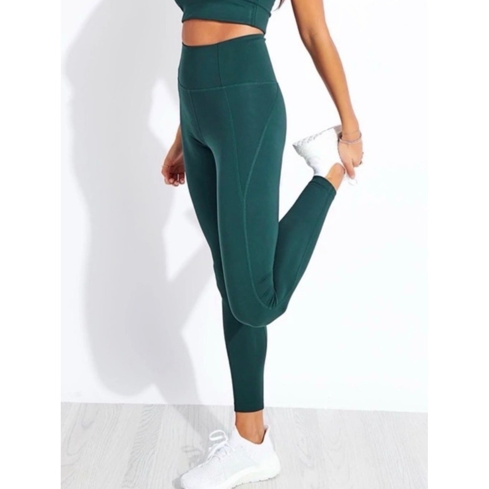 Girlfriend Collective Compressive High Rise Leggings Moss Green Size L